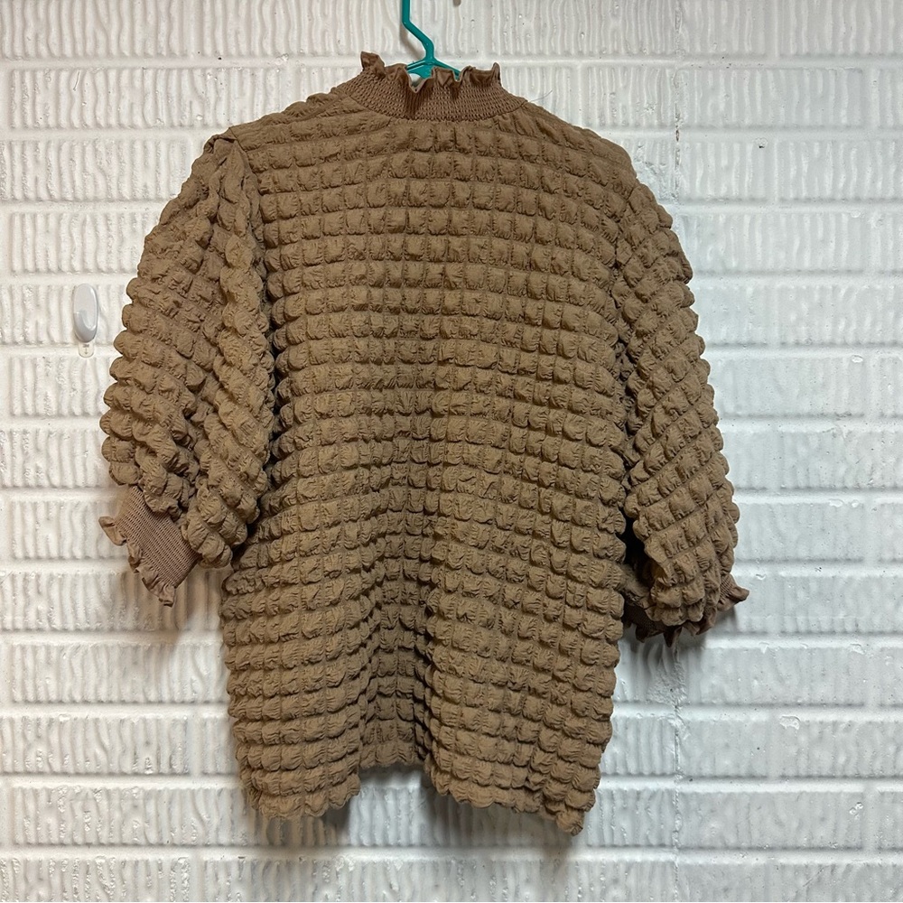 Simply Southern Tan Bubble Breeze Top – Size XL NWT - Picture 4 of 9